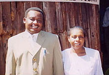 Pastor Kamau and his wife, Martha